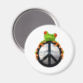 Friedensfrosch1 Magnet (Vorderseite/Rückseite)