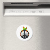 Friedensfrosch1 Magnet (In Situ (Geschirrspüler))