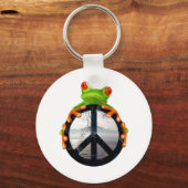 Friedensfrosch1 Schlüsselanhänger (Vorderseite)