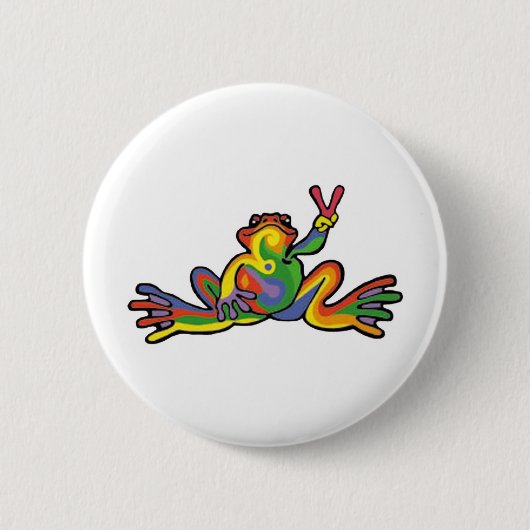 Friedensfrosch Button (Vorderseite)