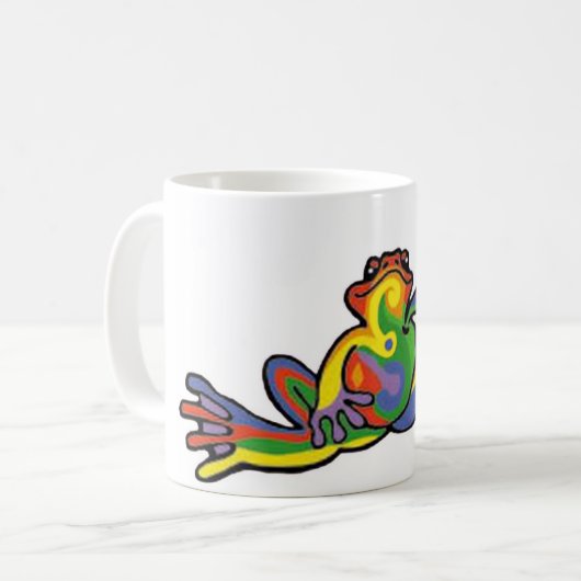 Friedensfrosch Kaffeetasse (Vorderseite Links)