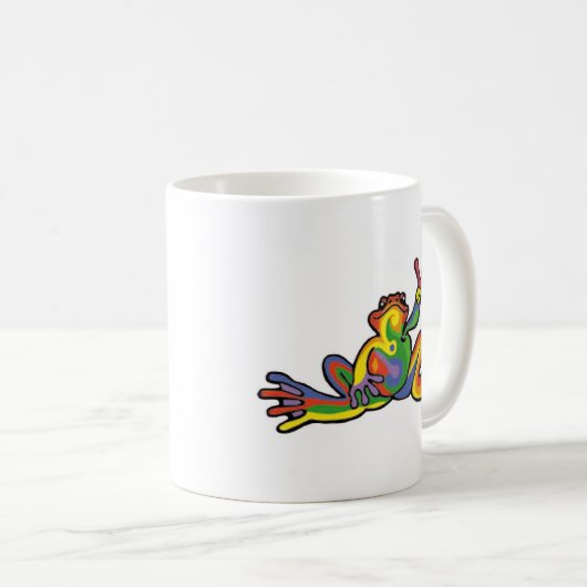 Friedensfrosch Kaffeetasse (VorderseiteRechts)