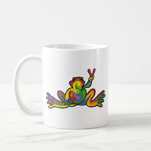 Friedensfrosch Kaffeetasse (Links)
