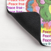 Friedensfrosch-Mausunterlage Mousepad (Ecke)