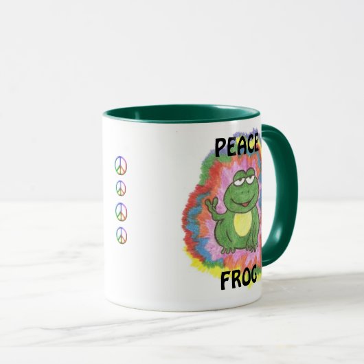 Friedensfrosch-Tasse Tasse (VorderseiteRechts)