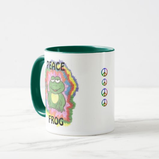 Friedensfrosch-Tasse Tasse (Vorderseite Links)