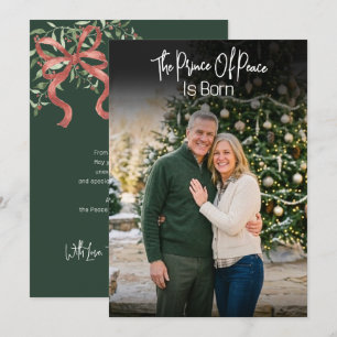 Friedensfürst Schrift Bogen Foto Weihnachten