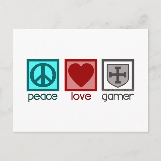 FriedensGamer Postkarte (Vorderseite)