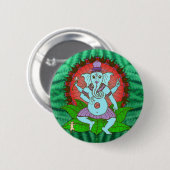 FriedensGanesh Tanzen Button (Vorne & Hinten)