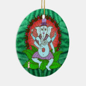 FriedensGanesh Tanzen Keramikornament (Rechts)