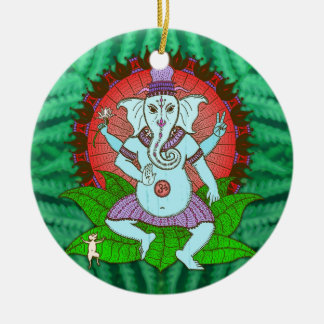 FriedensGanesh Tanzen Keramikornament