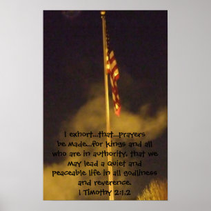 Friedensgebet 1. Timothy 2 1 - 2 Poster