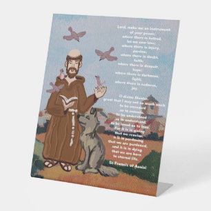Friedensgebet des Heiligen Franz von Assisi Sockelschild