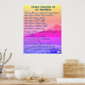 Friedensgebet des hl. Franziskus Poster (Küche)