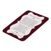 Friedensgebet von St. Francis Golden Frame Magnet (Linke Seite)