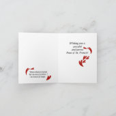 Friedensgebet von St Francis Karte (Innenseite)