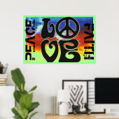 FRIEDENSGEFÜHL LIEBE POSTER (Heimbüro)