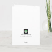 Friedensgeklappte Grußkarte Karte (Rückseite)