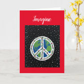 Friedensgeklappte Grußkarte Karte (Gelbe Blume)