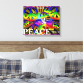 Friedensgepanzerte Canvas Leinwanddruck (Insitu (Schlafzimmer))