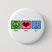 Friedensgesetz und Liebe Button (Vorderseite)