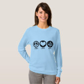 Friedensgesetz und Liebe T-Shirt (Vorne ganz)