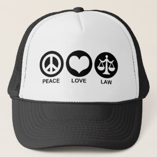 Friedensgesetz und Liebe Truckerkappe