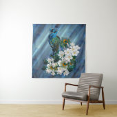 Friedensgespräche mit Smaragdgrüner Seide Wandteppich (Beispiel)