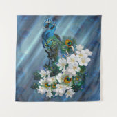 Friedensgespräche mit Smaragdgrüner Seide Wandteppich (Vorderseite)