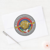 Friedensgipfel Trumpf-Kims 2 Runder Aufkleber (Umschlag)