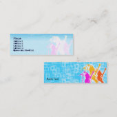 Friedensgitarren-Sänger - dünn Mini Visitenkarte (Vorne/Hinten)