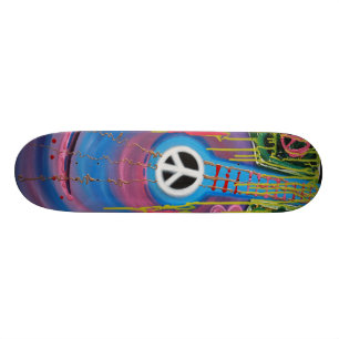 Friedensgitarren-Skateboard Skateboard