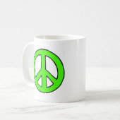 Friedensgrüne Tasse (Vorderseite Links)
