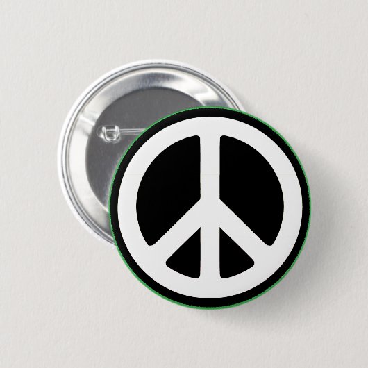 Friedensgrünes Symbol! Button (Vorne & Hinten)