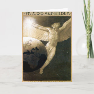 Friedensgruß auf Erden Kunst Grußkarte Karte