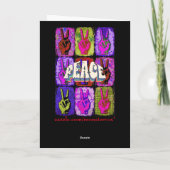 Friedensgrußkarte Karte (Rückseite)