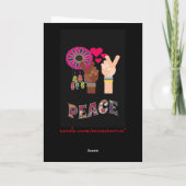 Friedensgrußkarte Karte (Rückseite)