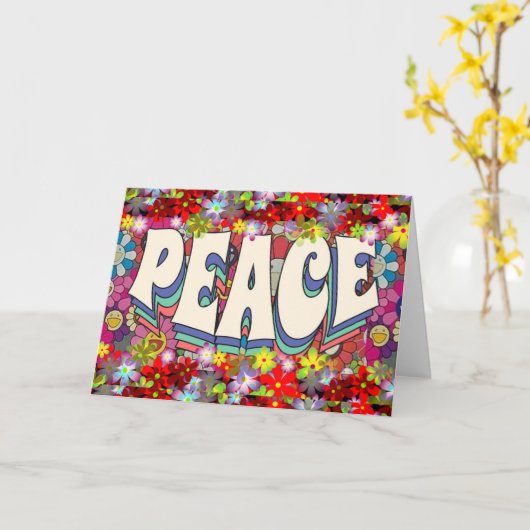 Friedensgrußkarte Karte (Gelbe Blume)