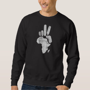 Friedenshand Darfurs Afrika Sweatshirt