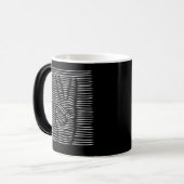 Friedenshand-Liniendesign Verwandlungstasse (Vorderseite Links)