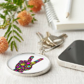 FRIEDENSHANDZEICHEN SCHLÜSSELANHÄNGER (Seite)