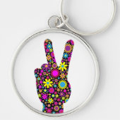 FRIEDENSHANDZEICHEN SCHLÜSSELANHÄNGER (Vorne)