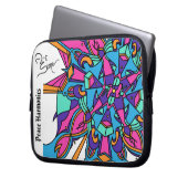 Friedensharmonikhülse Laptopschutzhülle (Vorderseite Links)