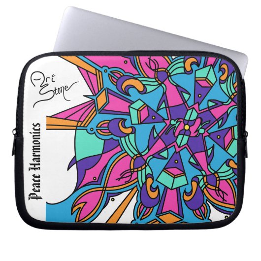 Friedensharmonikhülse Laptopschutzhülle (Vorderseite)