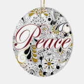 Friedenshennastrauch-Entwurf Keramikornament (Links)