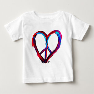 Friedensherz Baby T-shirt