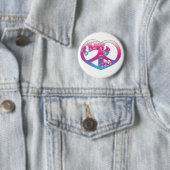 Friedensherz-Knopf Button (Beispiel)
