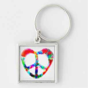 Friedensherz Schlüsselanhänger