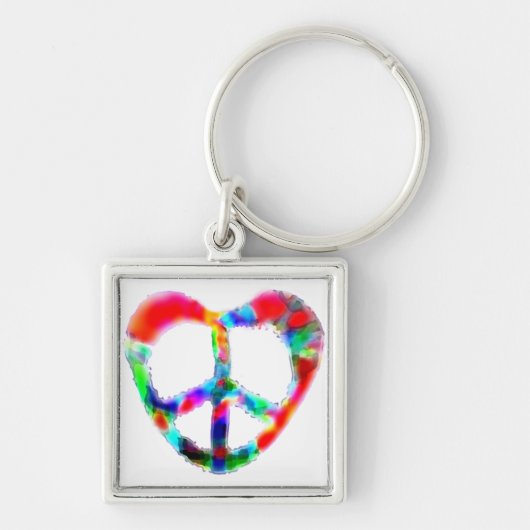 Friedensherz Schlüsselanhänger (Vorne)