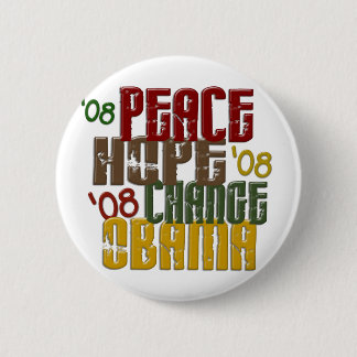 Friedenshoffnungs-Änderung Obama 1 Button